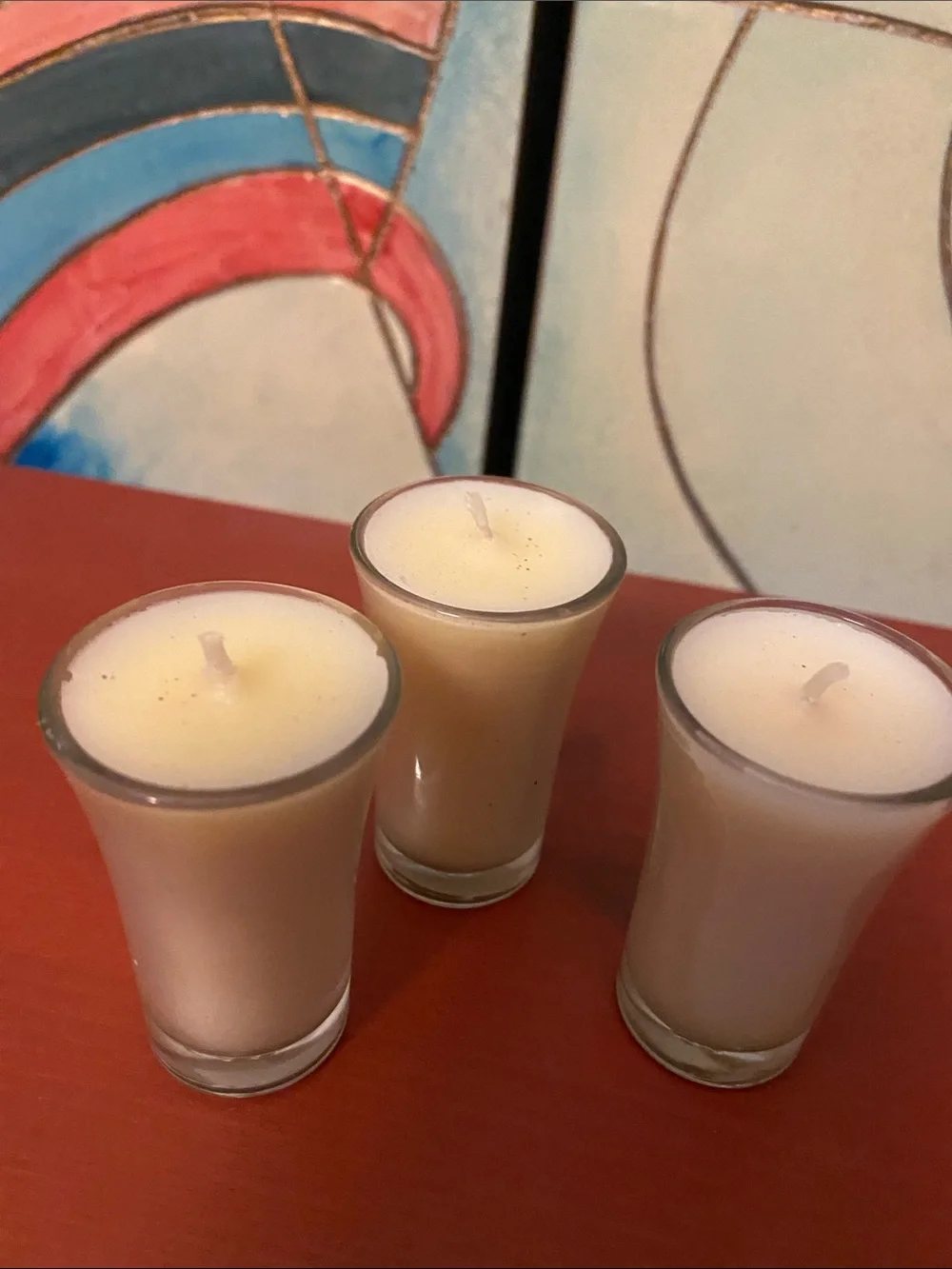 Unscented Cream Votive Candle Set